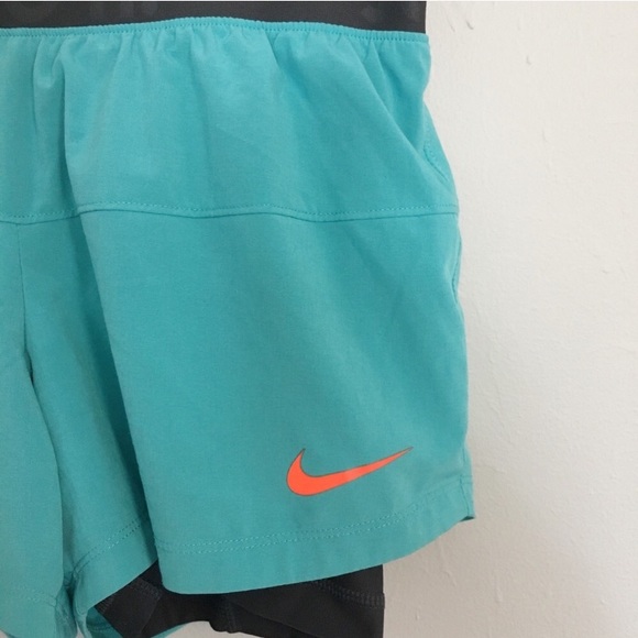 *SOLD* Dri-Fit Nike Teal Running Gym Shorts - Picture 5 of 6
